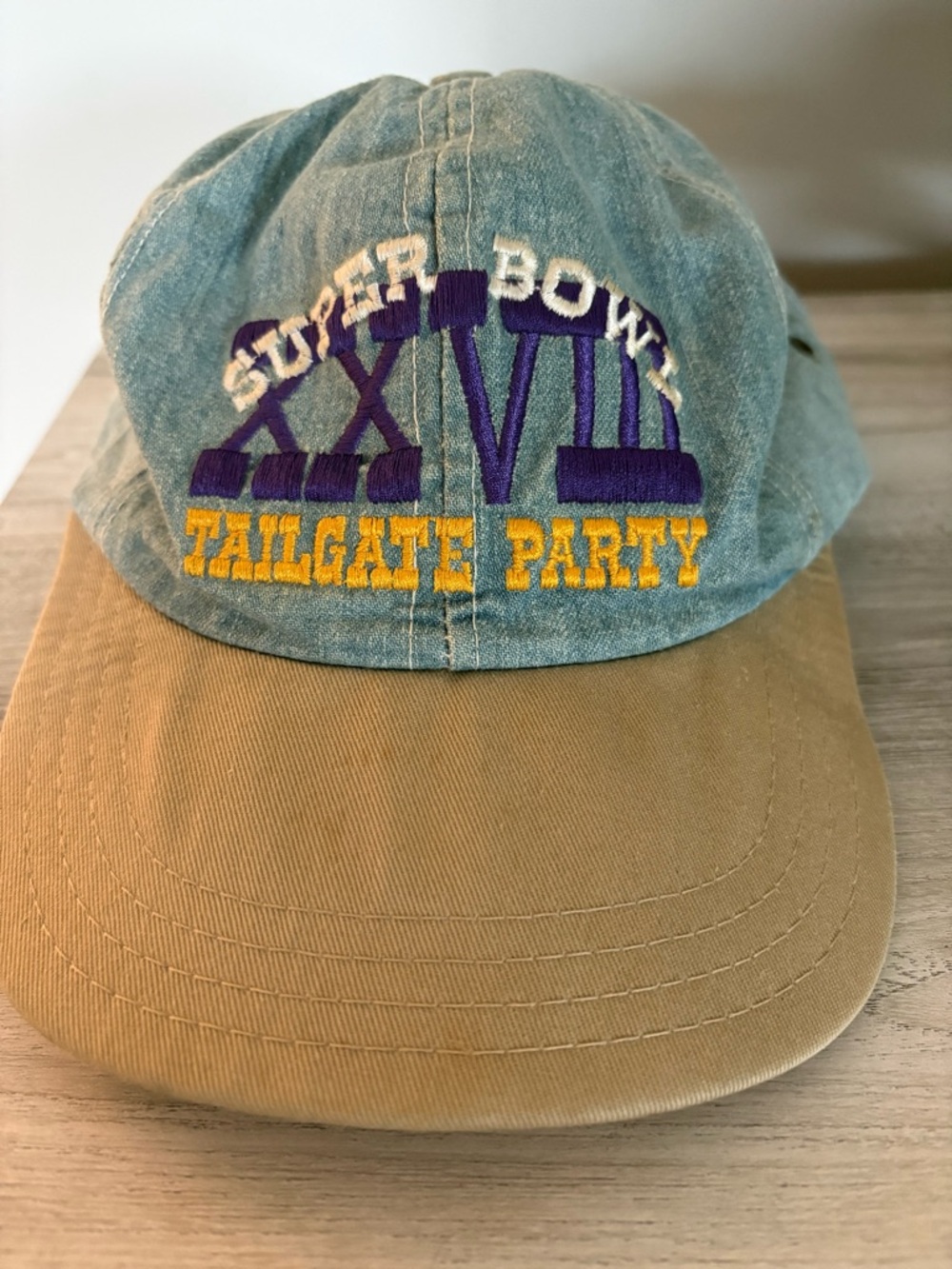 Vintage 1994 Super Bowl XXVIII Tailgate Party Embroidered Baseball Cap